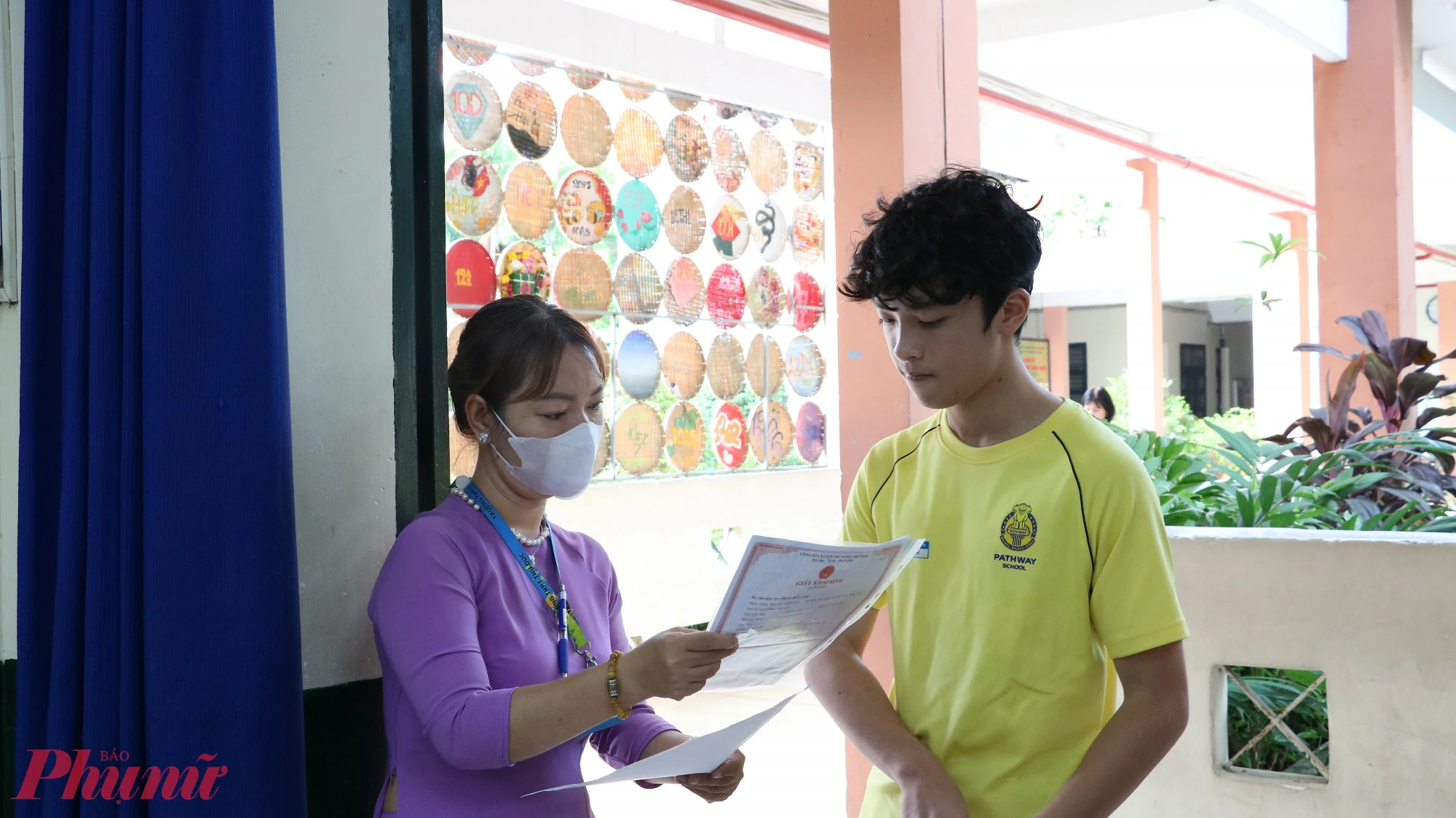 Thí sinh tham dự kỳ thi tuyển sinh lướp Mười năm 2024 - Ảnh: trang Thư