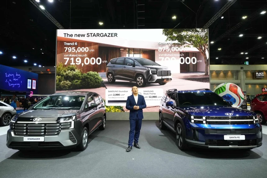 gia xe, hyundai, thai lan, trung dong, chien su, han quoc, xe dien, xe thuan dien, bangkok international motor show anh 1