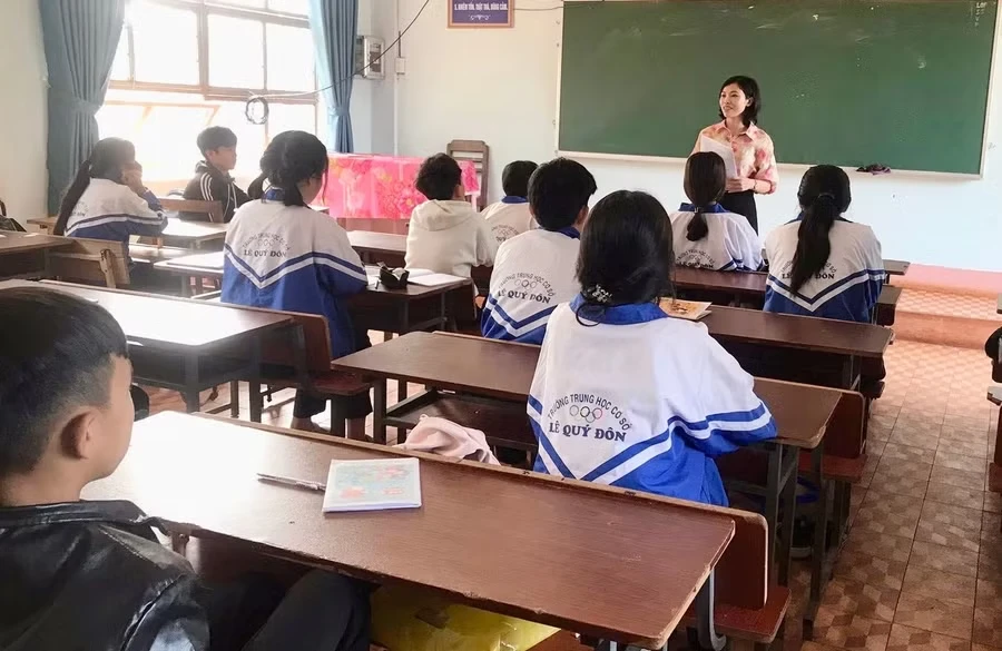 Học sinh lớp 9 ở Gia Lai được tư vấn, phân luồng trước kỳ thi.