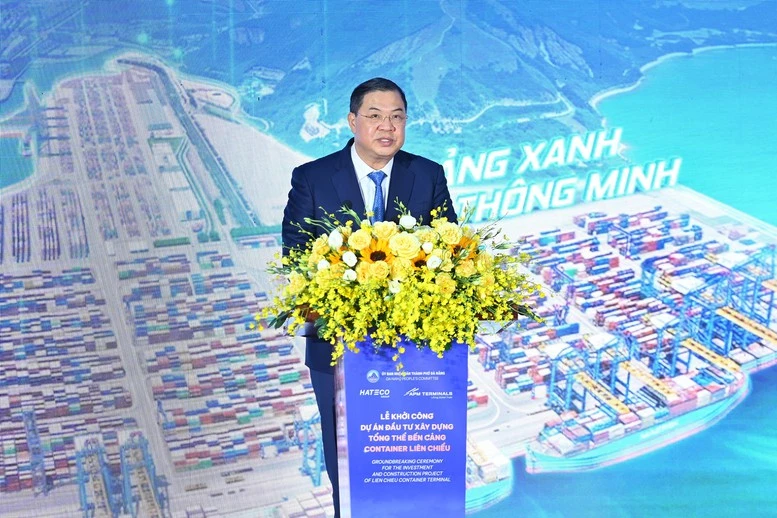 Phó Thủ tướng Thường trực Phạm Gia Túc dự khởi công Bến cảng container Liên Chiểu- Ảnh 6.