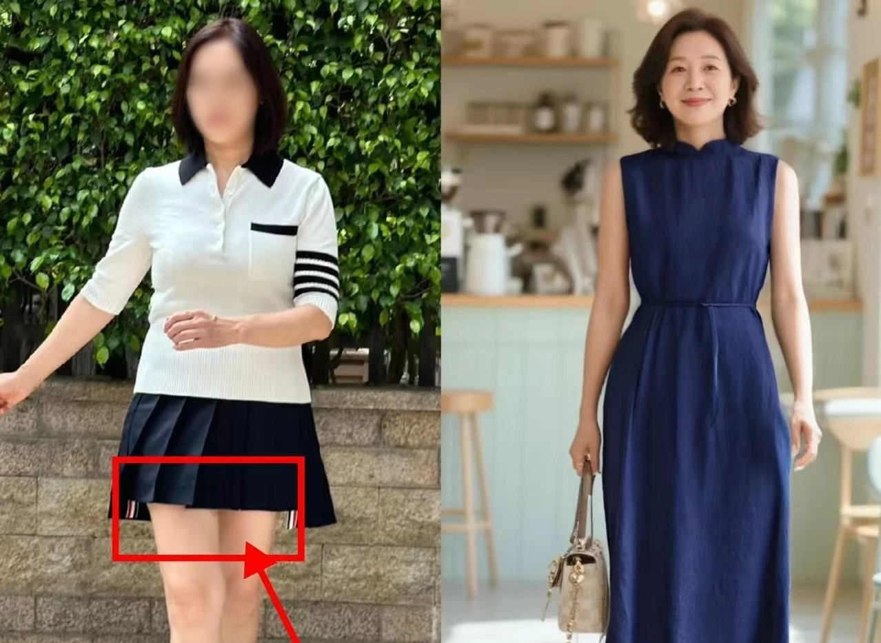 Nhiều ý kiến cho rằng phụ nữ tuổi 60 mặc váy ngắn là không phù hợp - Ảnh minh họa: mạng xã hội