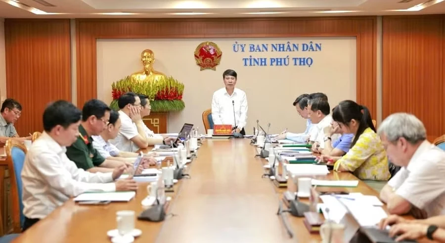 Ông Nguyễn Khắc Hiếu - Phó Chủ tịch UBND tỉnh Phú Thọ phát biểu.