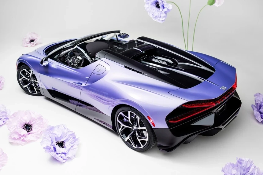 bugatti, Haute Couture, Sur Mesure, w16, w16 mistral, bugatti w16 mistral, bugatti mistral, sieu xe, hypercar, oai huong, lavender anh 2