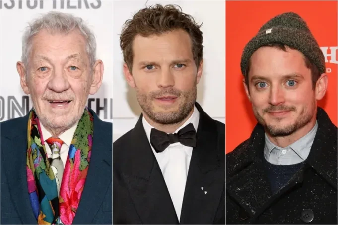 Ian McKellen và Elijah Wood chính thức trở lại, cùng với Jamie Dornan trong vai Aragorn. Ảnh: vảiety