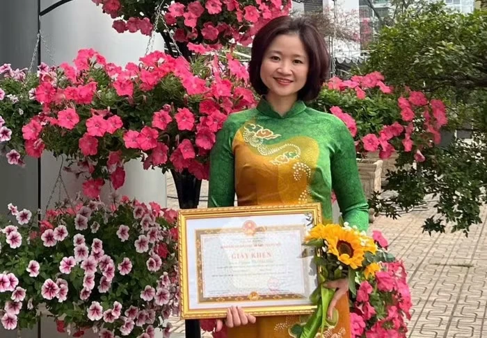 Cô Nguyễn Mai Anh - Tổ trưởng chuyên môn Tổ Toán Tin, Trường Trung học phổ thông Nguyễn Gia Thiều (Hà Nội). Ảnh: NVCC.