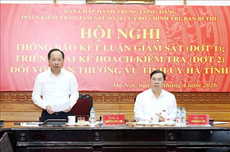 Thông báo kết quả giám sát đợt 1 đối với Ban Thường vụ Tỉnh ủy Hà Tĩnh- Ảnh 3.