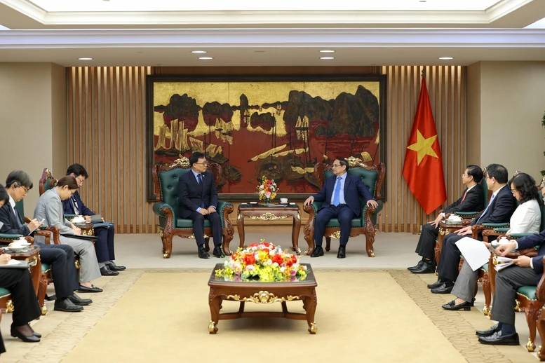 Thủ tướng Phạm Minh Chính tiếp Đại sứ Hàn Quốc- Ảnh 3. Thủ tướng Phạm Minh Chính tiếp Đại sứ Hàn Quốc- Ảnh 3.