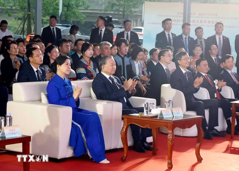 Tổng Bí thư, Chủ tịch nước Tô Lâm dự Lễ khởi động Liên hoan nhân dân biên giới Việt–Trung 2026- Ảnh 1.