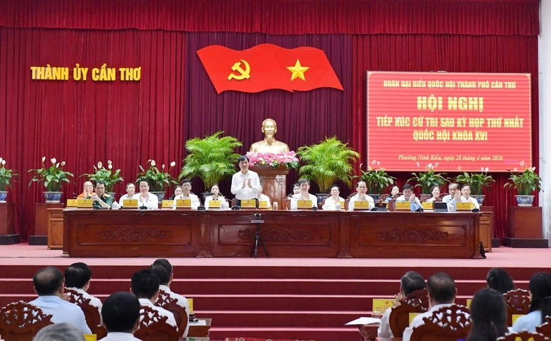 Trưởng Ban Tổ chức Trung ương Nguyễn Duy Ngọc tiếp xúc cử tri TP. Cần Thơ- Ảnh 1.