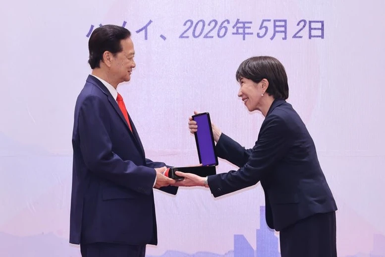 Nhật Bản trao Huân chương Mặt trời mọc tặng nguyên lãnh đạo Đảng, Nhà nước Việt Nam- Ảnh 3. Nhật Bản trao Huân chương Mặt trời mọc tặng nguyên lãnh đạo Đảng, Nhà nước Việt Nam- Ảnh 3.