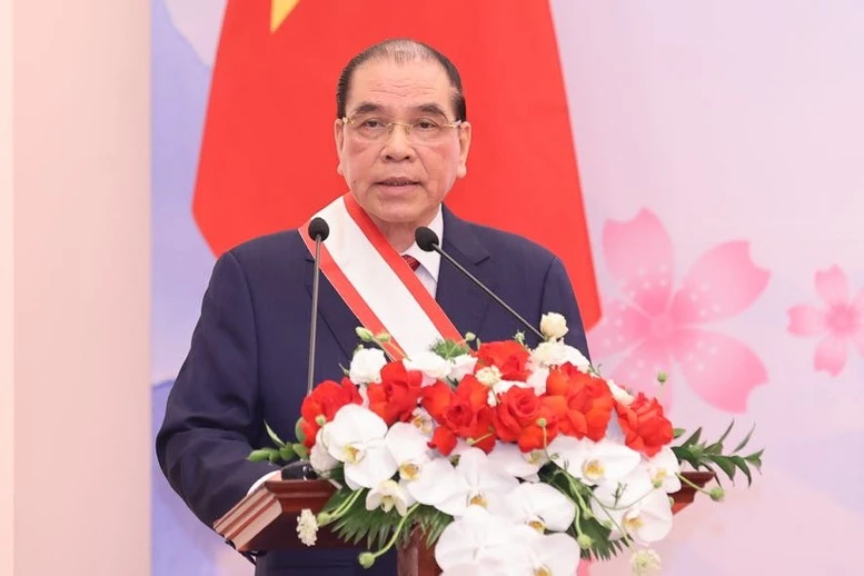 Nhật Bản trao Huân chương Mặt trời mọc tặng nguyên lãnh đạo Đảng, Nhà nước Việt Nam- Ảnh 5. Nhật Bản trao Huân chương Mặt trời mọc tặng nguyên lãnh đạo Đảng, Nhà nước Việt Nam- Ảnh 5.
