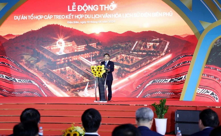 Phó Thủ tướng Nguyễn Văn Thắng dự lễ động thổ Dự án tổ hợp cáp treo kết hợp du lịch văn hóa lịch sử Điện Biên Phủ- Ảnh 3. Phó Thủ tướng Nguyễn Văn Thắng dự lễ động thổ Dự án tổ hợp cáp treo kết hợp du lịch văn hóa lịch sử Điện Biên Phủ- Ảnh 3.