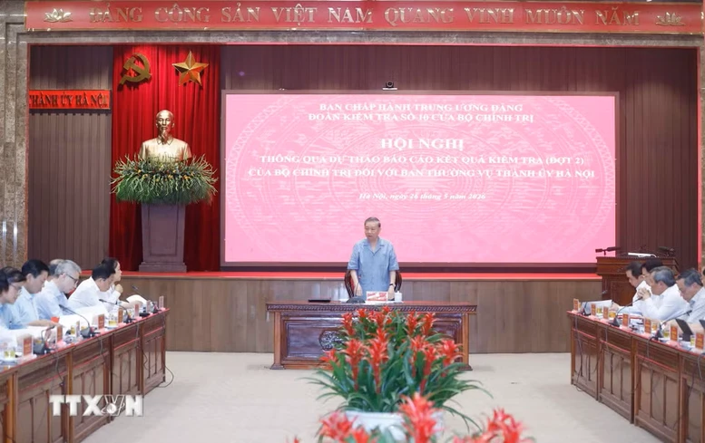 Thông qua dự thảo Báo cáo kết quả kiểm tra, giám sát (đợt 2) đối với Ban Thường vụ Thành ủy Hà Nội- Ảnh 3.