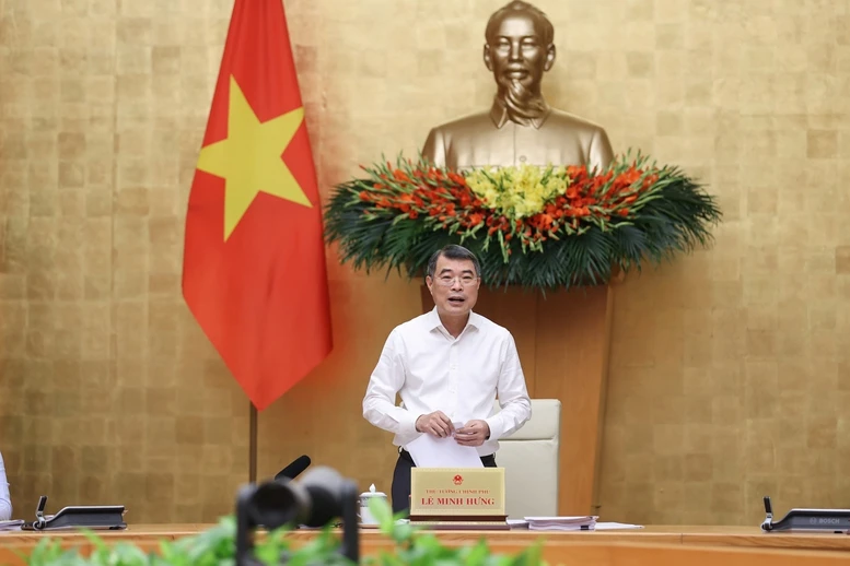 Thủ tướng Lê Minh Hưng chủ trì phiên họp thường kỳ đầu tiên của Chính phủ khóa XVI- Ảnh 2.