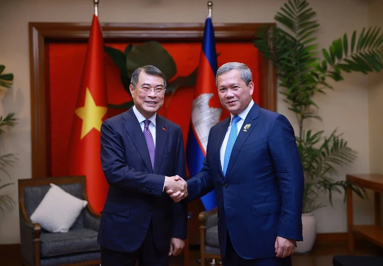 Thủ tướng Lê Minh Hưng gặp Thủ tướng Campuchia Hun Manet- Ảnh 2.