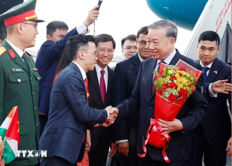 Tổng Bí thư, Chủ tịch nước Tô Lâm bắt đầu thăm cấp Nhà nước Cộng hòa Ấn Độ- Ảnh 2.