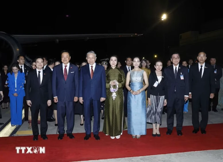 Tổng Bí thư, Chủ tịch nước Tô Lâm và Phu nhân kết thúc tốt đẹp chuyến thăm chính thức Thái Lan; lên đường thăm cấp Nhà nước tới Singapore- Ảnh 1.
