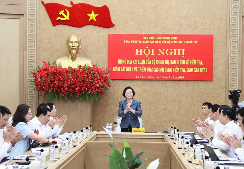 Triển khai các nội dung kiểm tra đợt 2 của Bộ Chính trị, Ban Bí thư đối với Ban Thường vụ Tỉnh ủy Lào Cai- Ảnh 1.